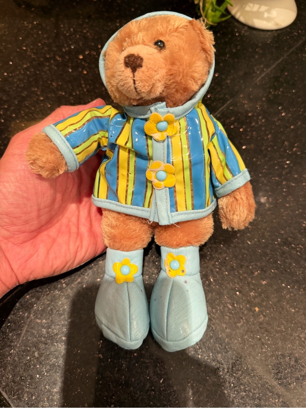 Plushland Bear in Rain Coat & Boots 9”